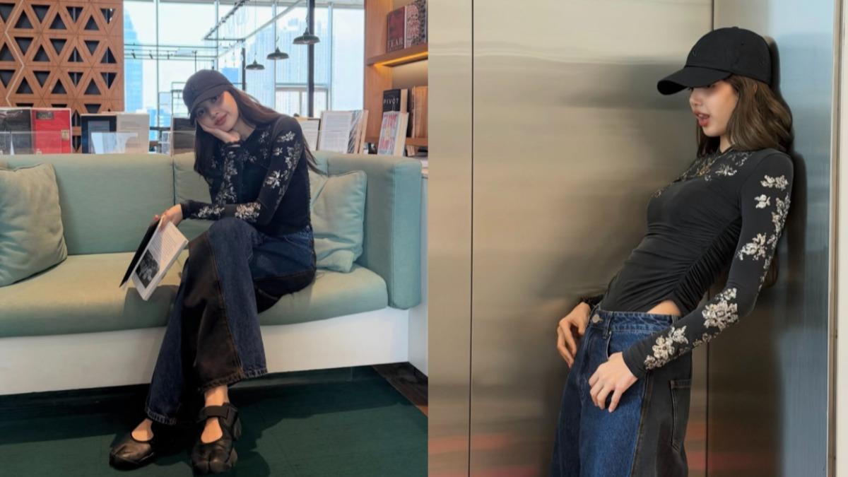 LISA的螞蟻腰向來是標誌亮點。(圖/翻攝自lalalalisa_m ig)