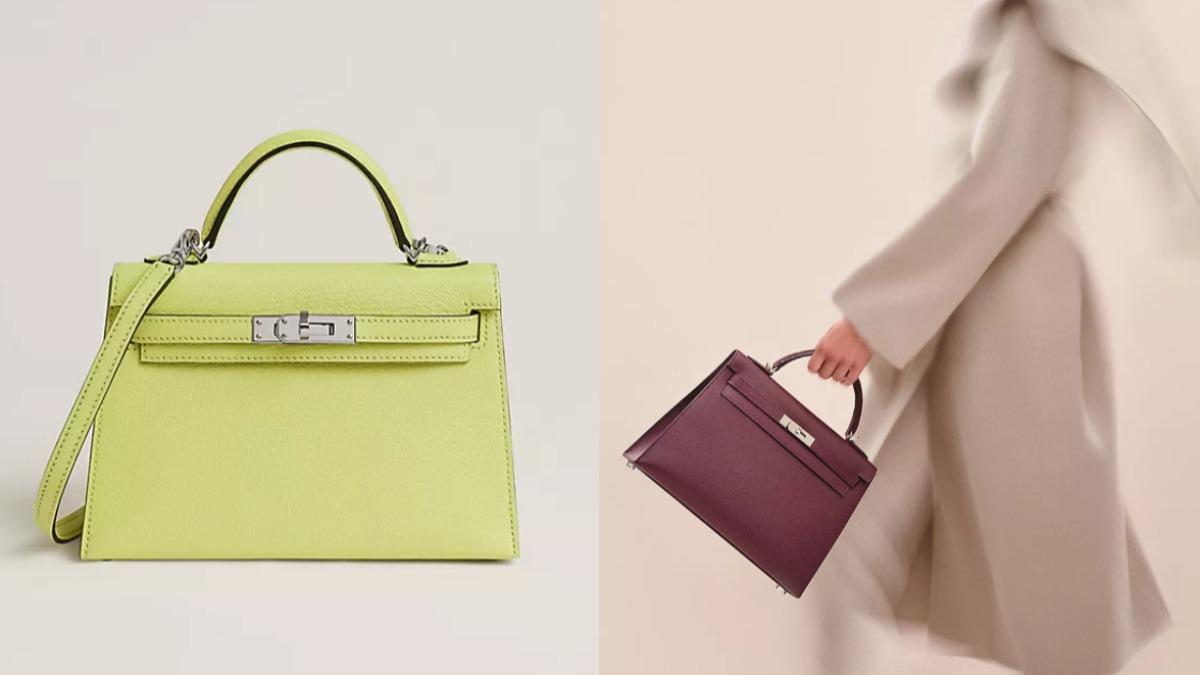 Hermès Mini Kelly II漲幅遠遠拋離多數藍籌股。(圖/翻攝自Hermès官網)