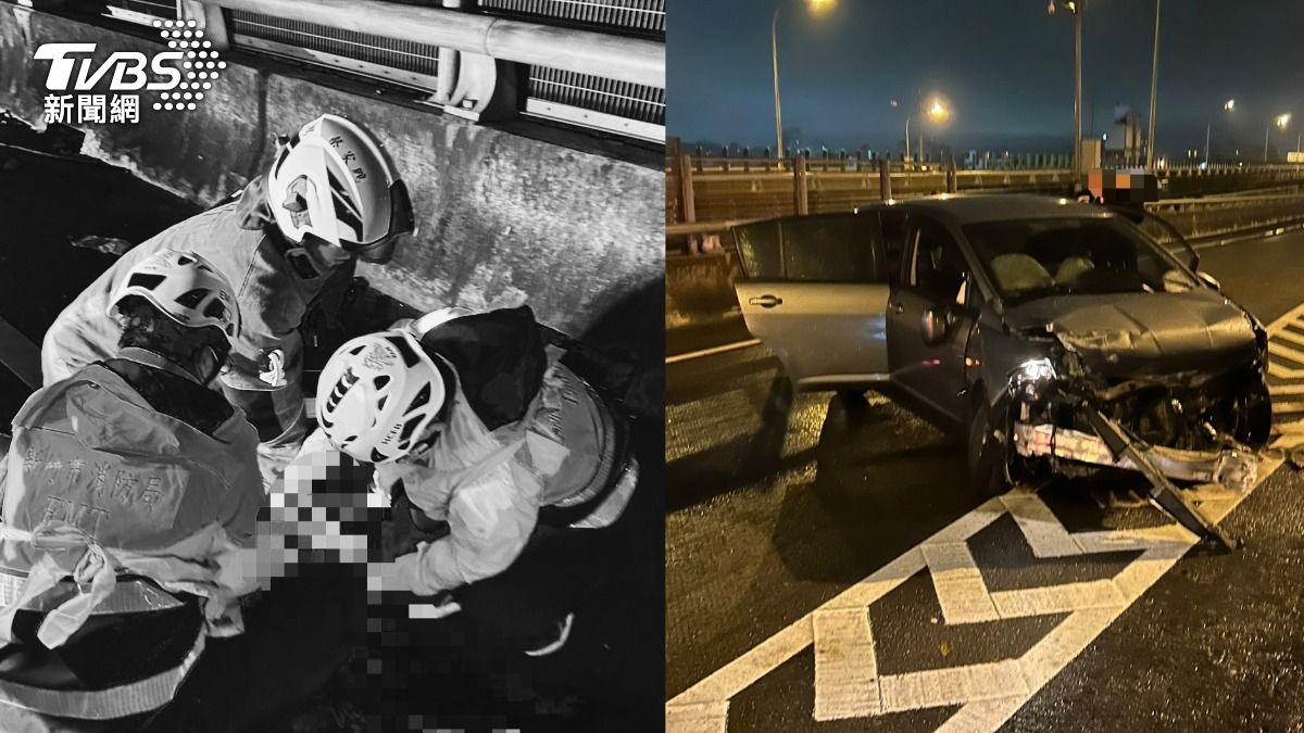新竹台68線車禍 駕駛拋飛車外「倒血泊」命危送醫