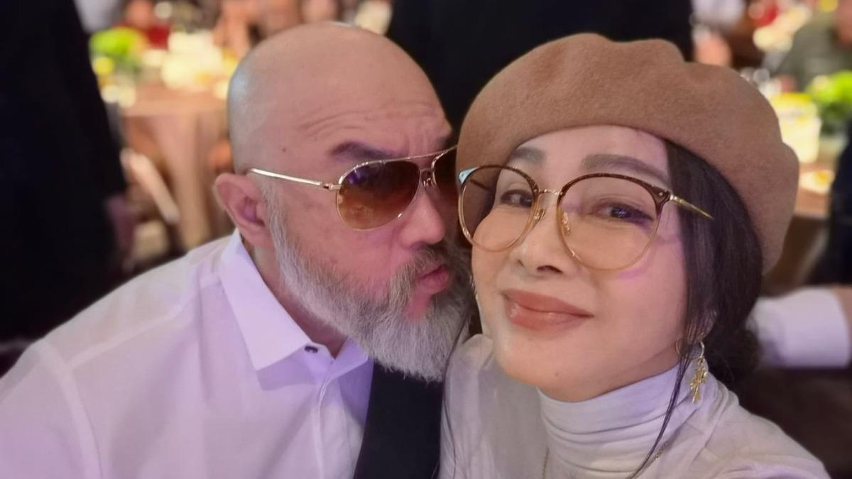 辛龍嘟嘴貼臉陳美鳳!蓄白鬍近況曝光 消失演藝圈5年認劉真常入夢