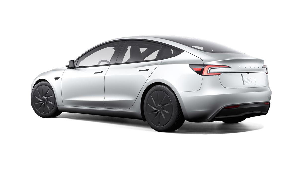圖為去年10月在北美率先推出的Model 3 Standard入門版車型。(圖/Tesla提供)