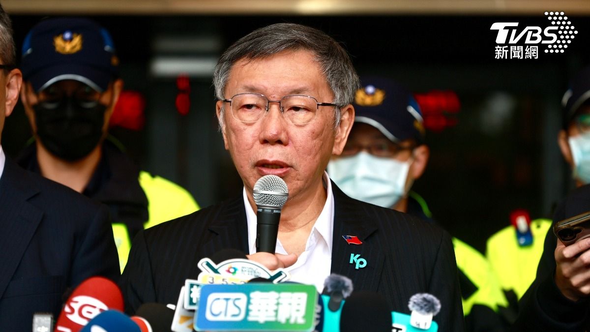 民眾黨創黨主席柯文哲。(圖/華子琛攝)