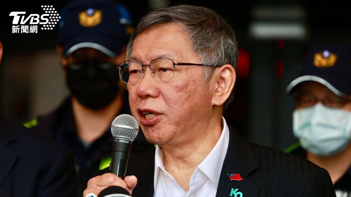 民眾黨創黨主席柯文哲。(圖/華子琛攝)