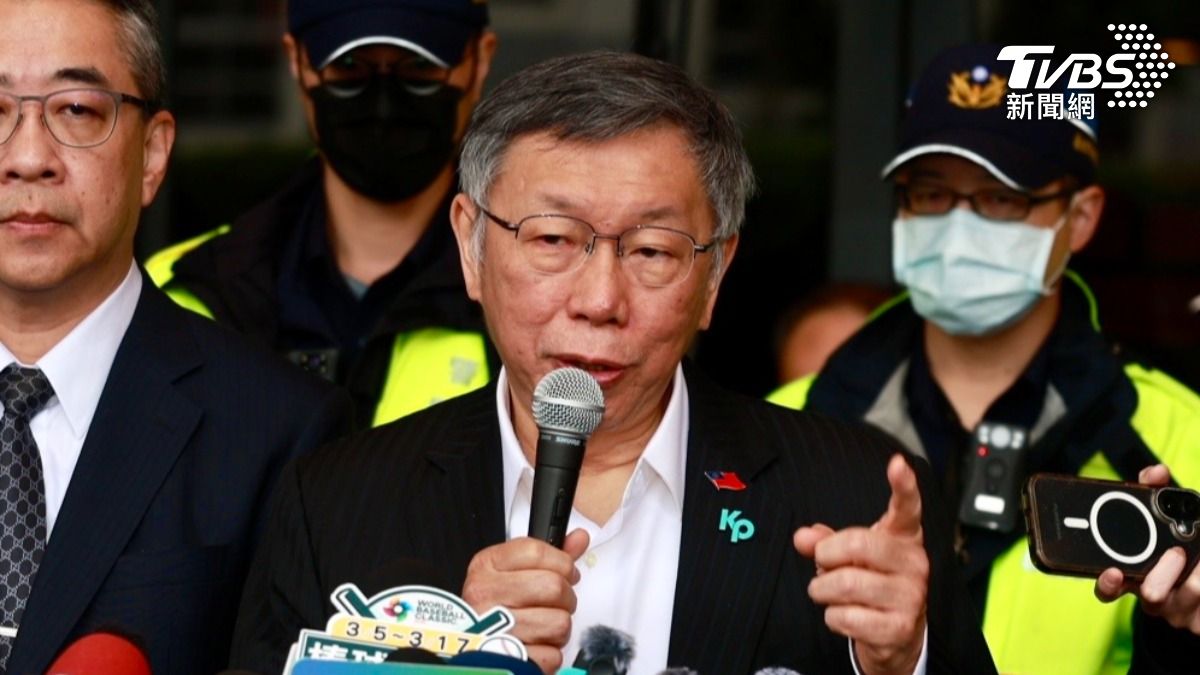 民眾黨創黨主席柯文哲。（圖／華子琛攝）