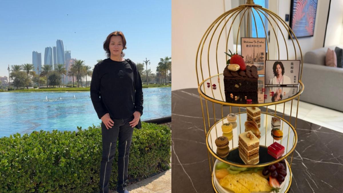 楊培安前陣子開心分享走訪杜拜的美照及美食，豈料卻遇上美伊開戰。（圖／翻攝自楊培安微博）