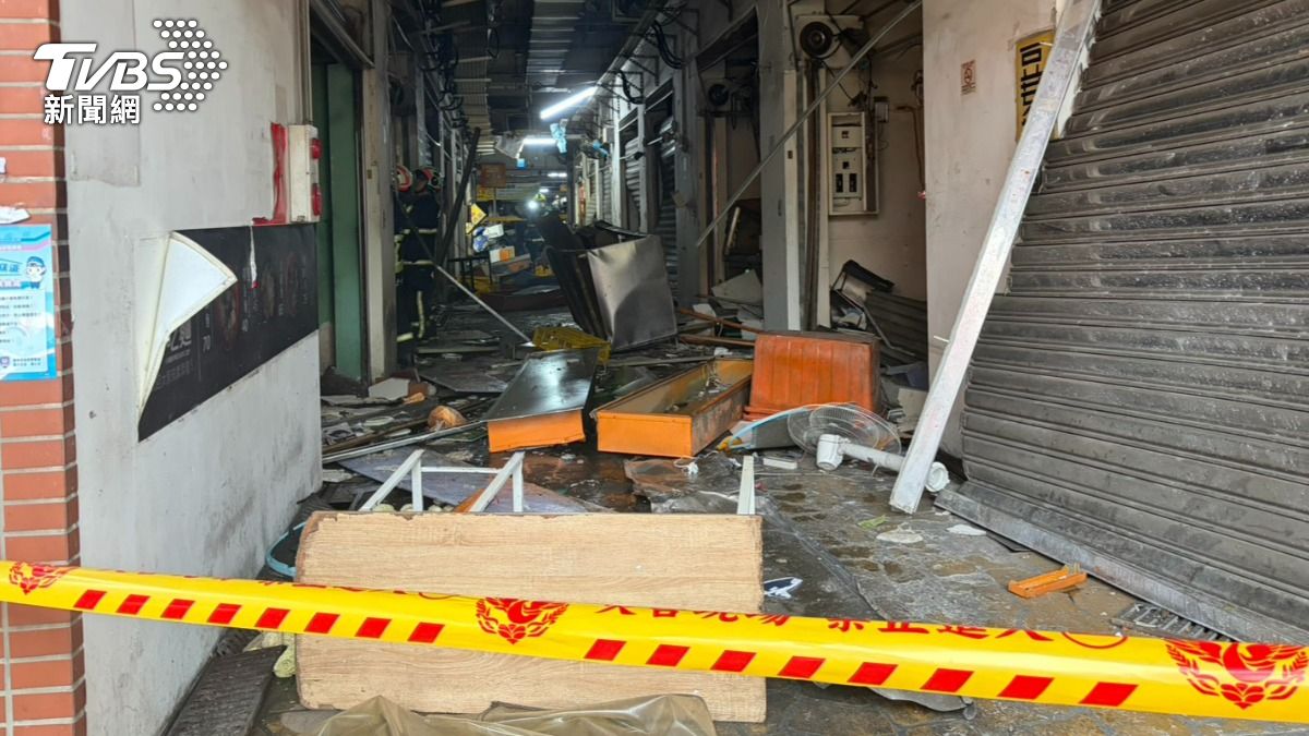 快訊/台中建國市場瓦斯氣爆!物品炸碎滿地 4人受傷緊急送醫