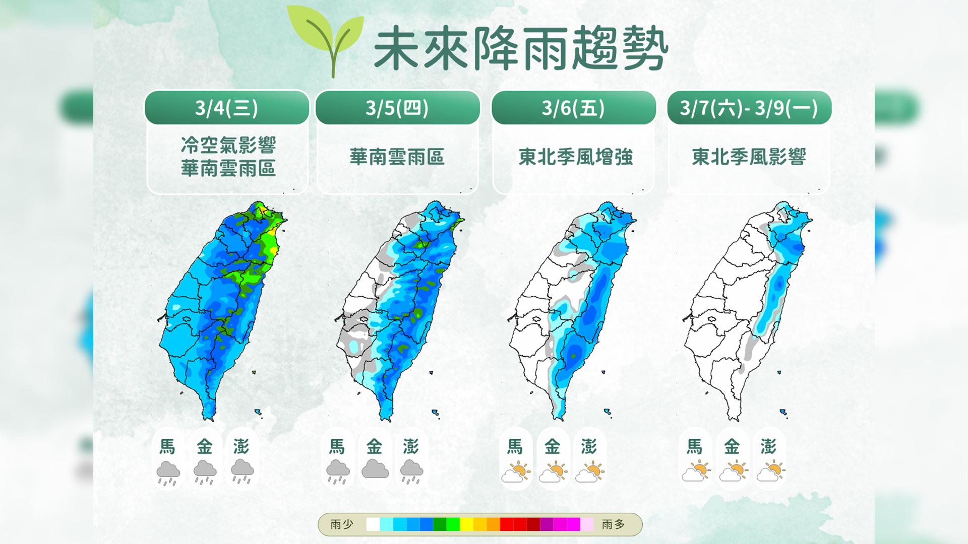 台灣下雨-明天下雨-後天下雨-下雨-雨區-明天會下雨嗎-今天會下雨嗎