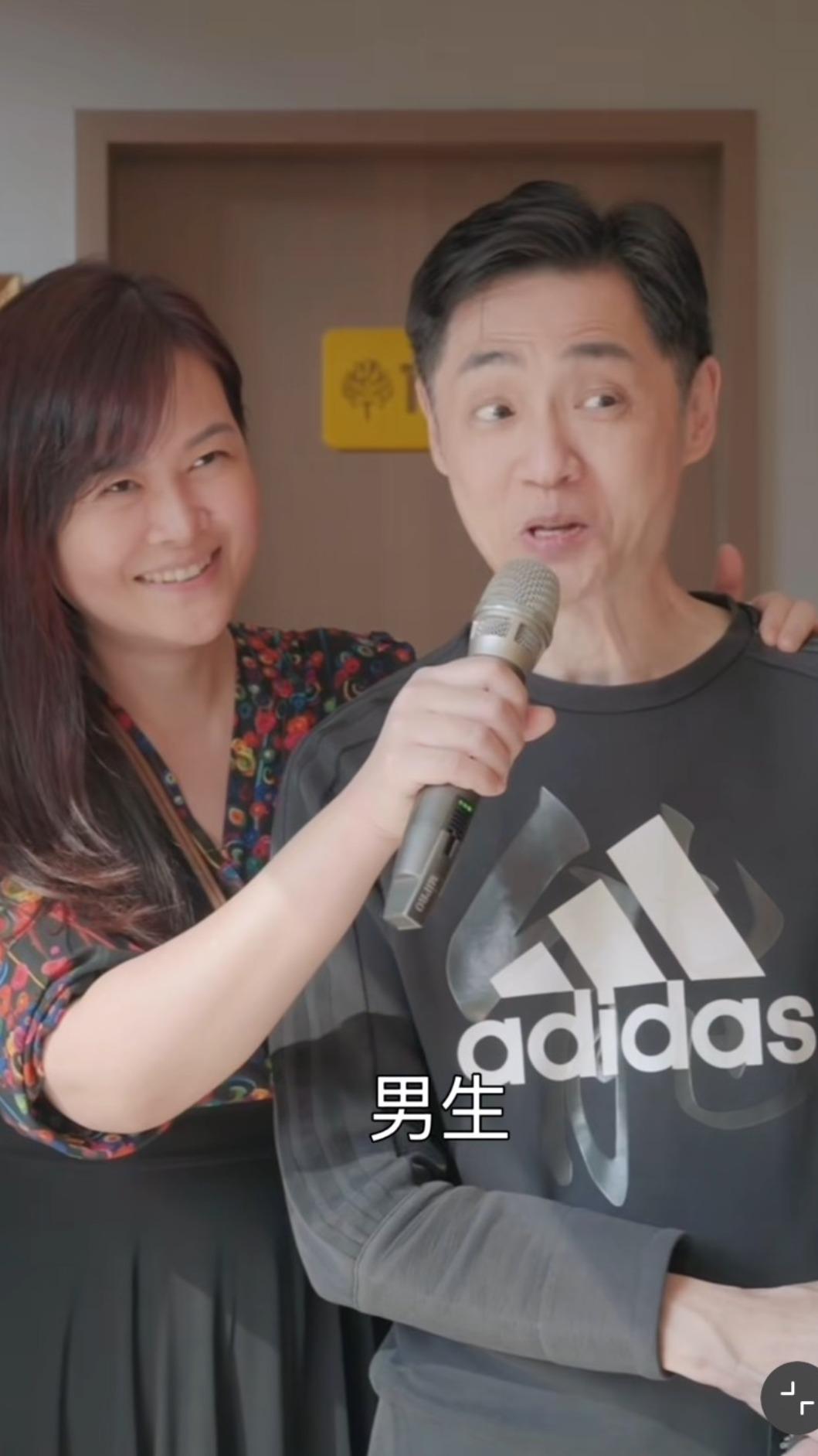 宋逸民(右)猜中性別。(圖/翻攝自IG)