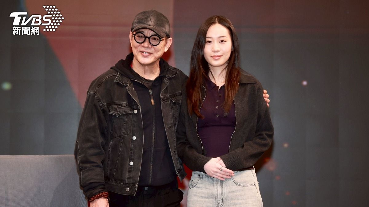 李連杰3月與愛女一同來台辦心靈講座。(圖/趙世平攝)