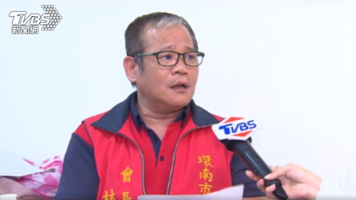 性騷美女里長曝光! 環南市場會長林勝東遭爆。(圖/TVBS)