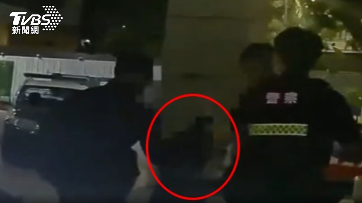 酒醉拒付車資,站不穩又襲警。(圖/TVBS)