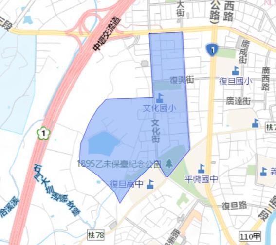 平鎮區停水範圍。（圖／翻攝自台灣自來水公司）