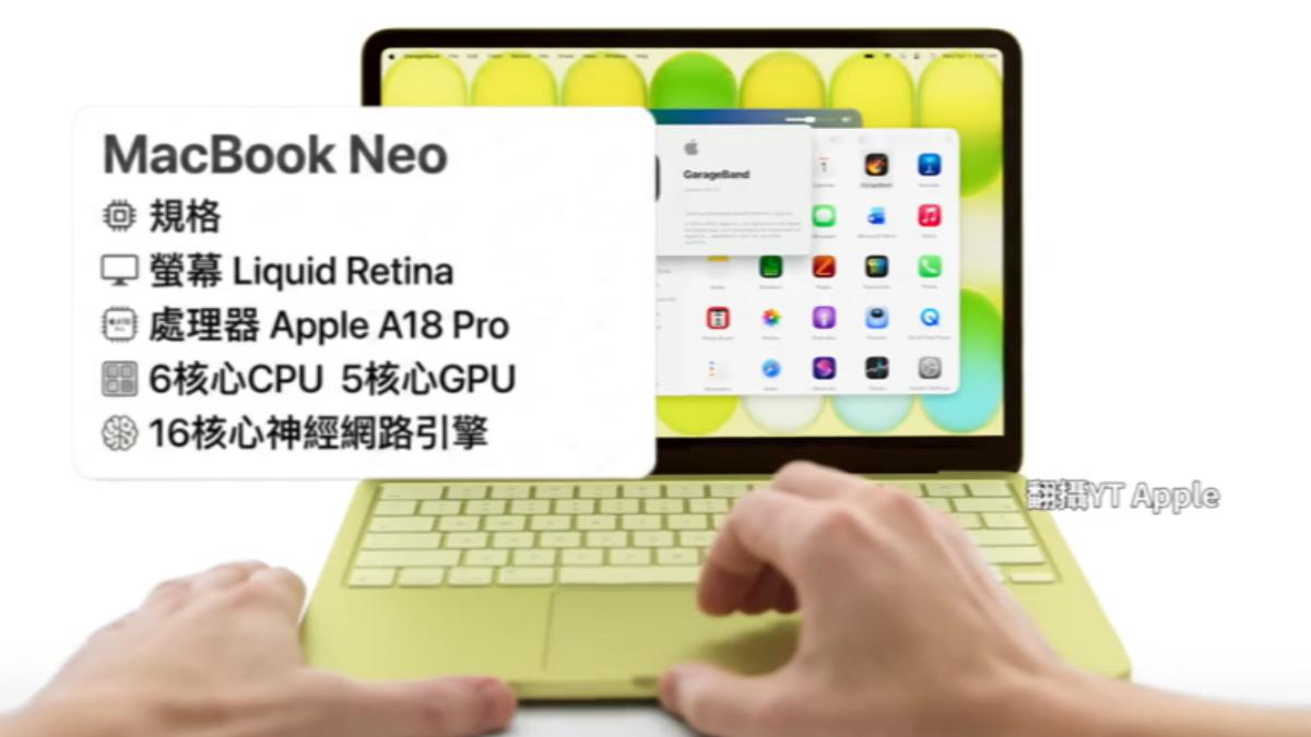 MacBook Neo不到2萬。(圖/TVBS)