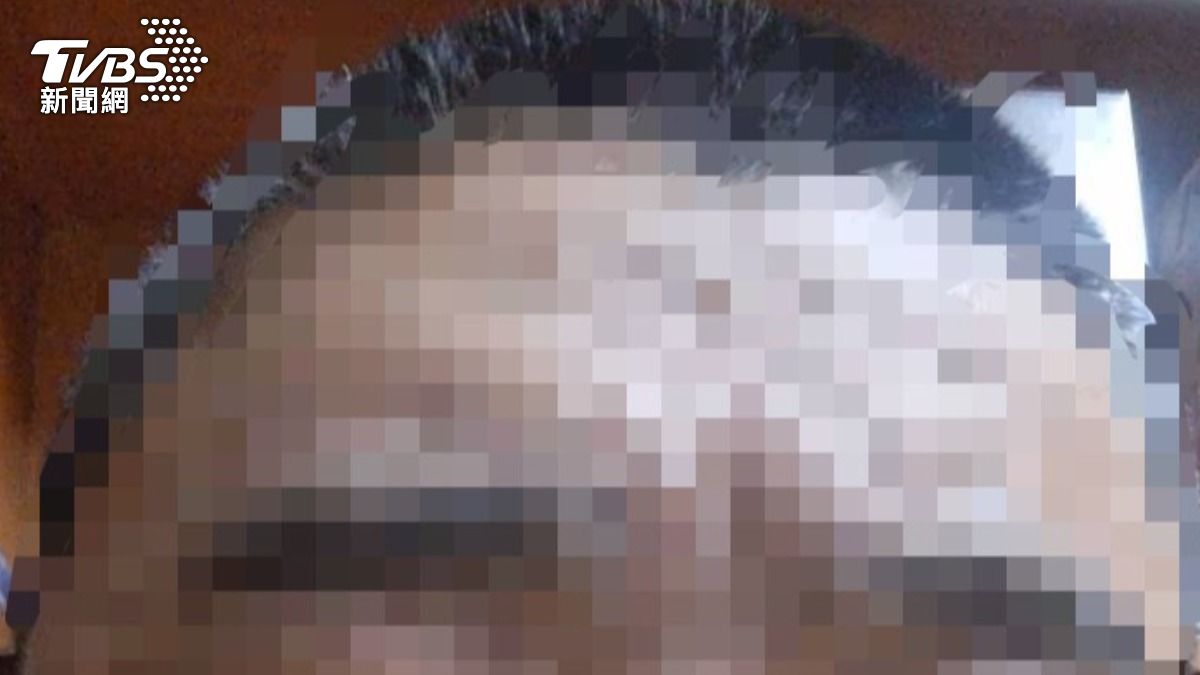 男子借高利貸,遭當街擄走痛毆,頭髮被塗抹膠水,只能被迫剃成平頭。 (圖/TVBS)