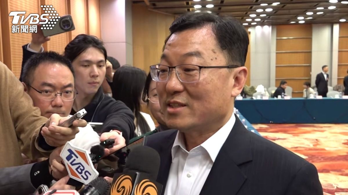 大陸駐美大使謝鋒接受媒體訪問。(圖/TVBS)