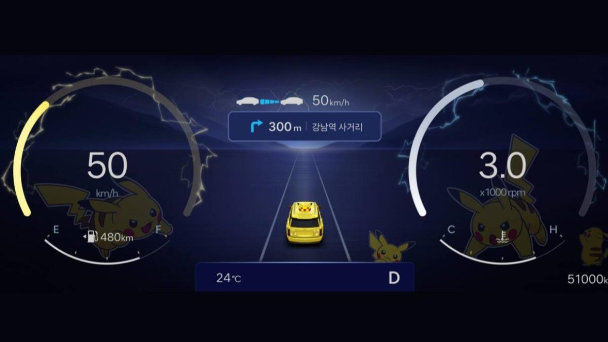 Pokemon主題將支援Palisade、Ioniq 6等車型，車主未來將透過OTA無線更新擴大支援範圍。（圖／ Hyundai）