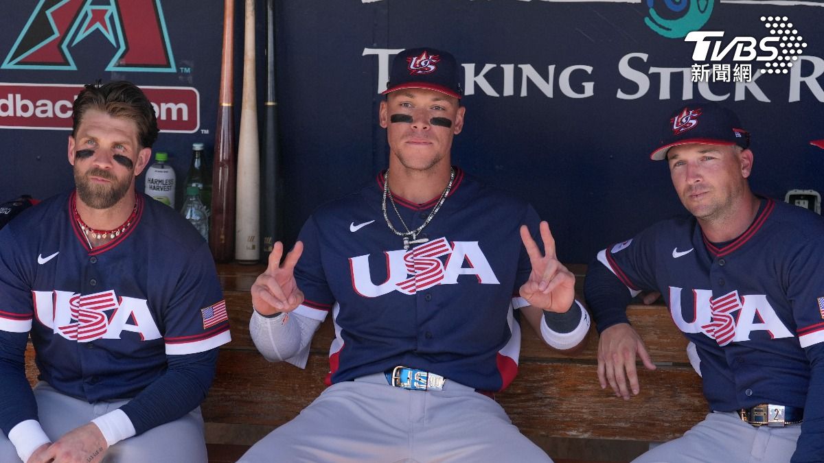 美國隊長「法官」賈吉(Aaron Judge)領銜,《ESPN》看好美國經典賽奪冠。(圖/達志影像美聯社)
