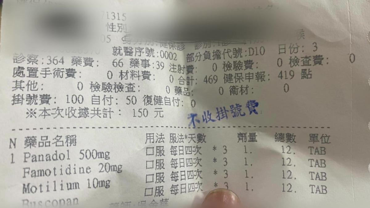 就醫後,醫師證實學生們的腸胃確實出了問題。(圖/當事人提供)