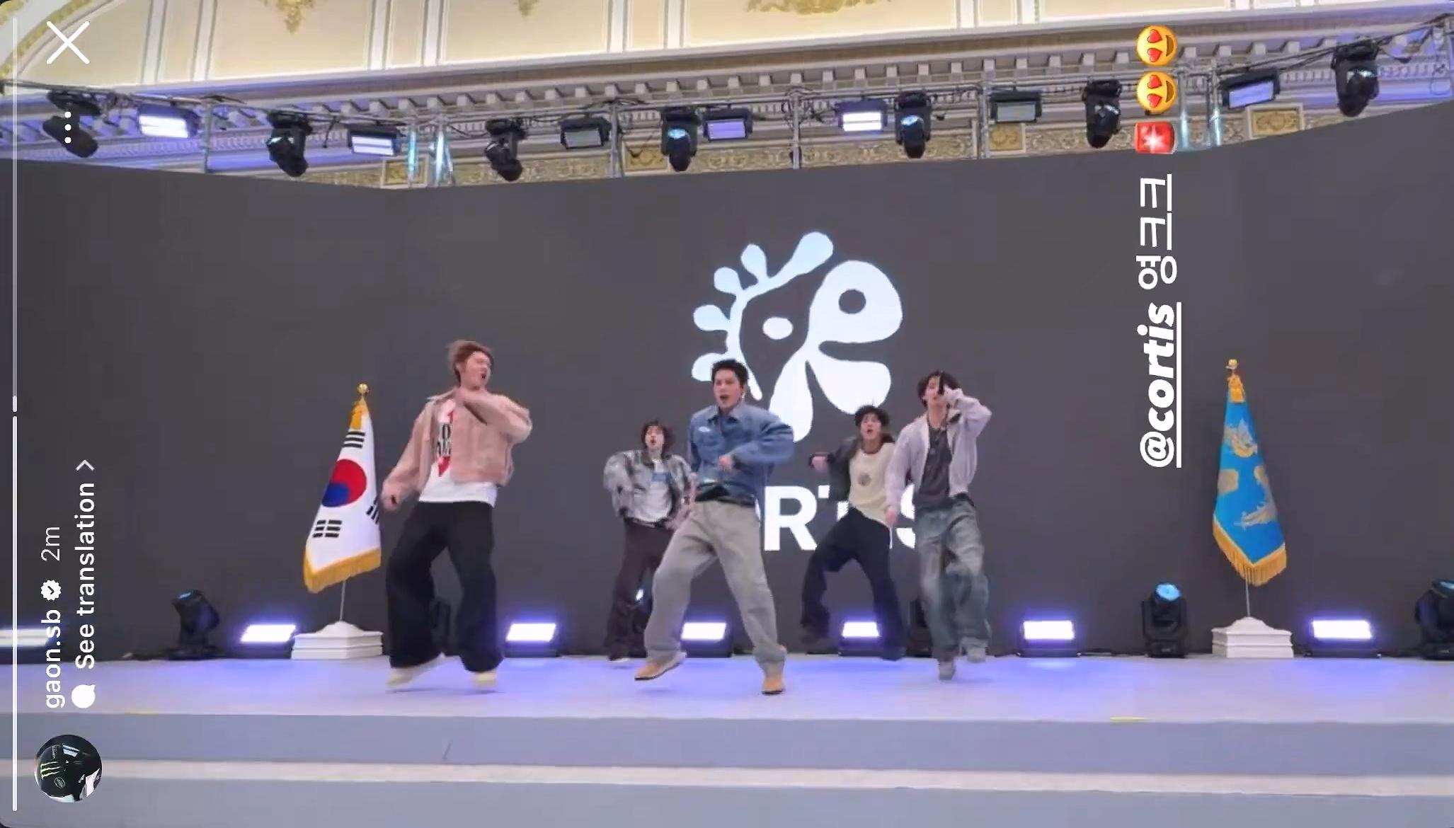 CORTIS一連帶來〈YCC〉與〈FaSHioN〉。(圖/翻攝自韓網)