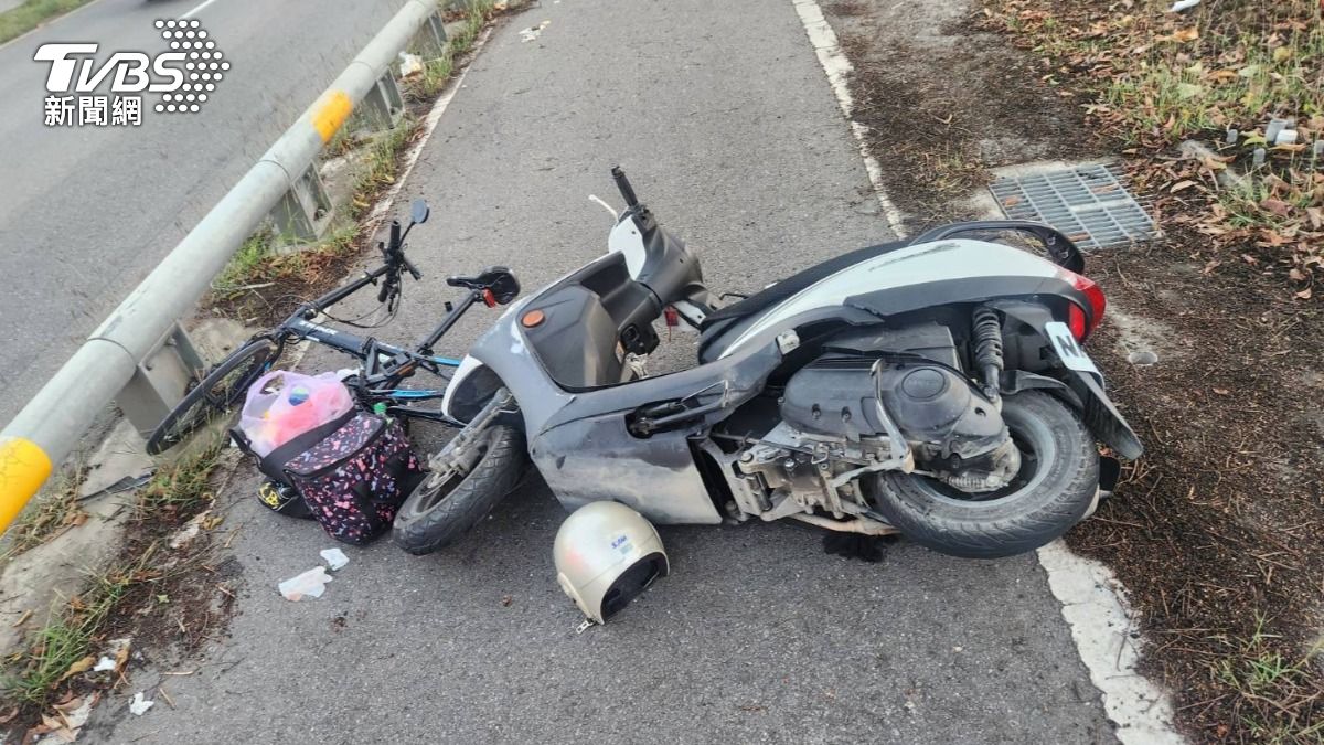 台中嚴重車禍!2機車、1單車撞一團 4傷「1人腦出血肝破裂」