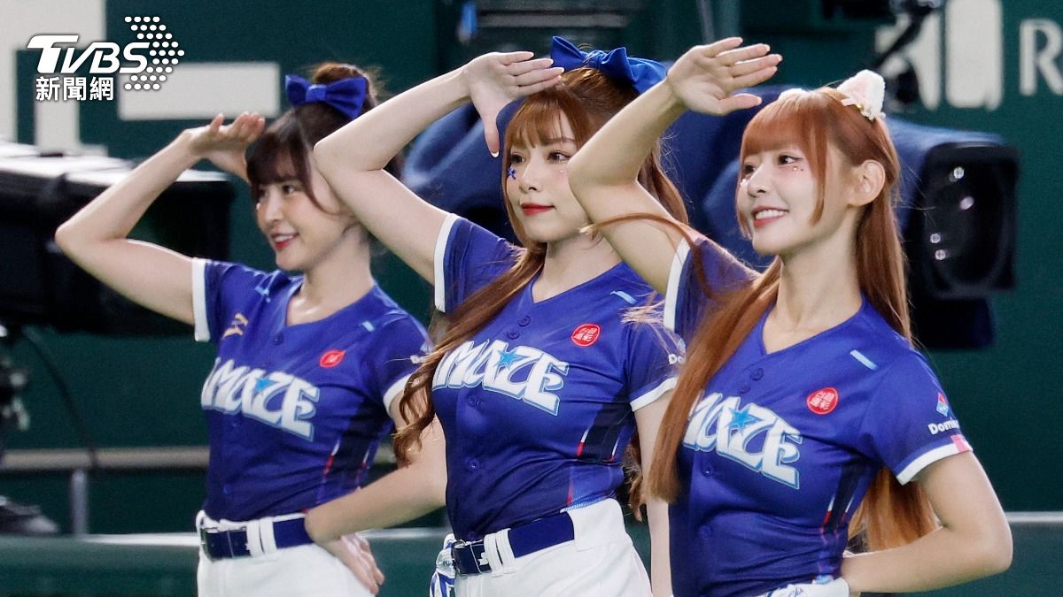 臺灣啦啦隊女孩合體，也引起日本媒體注意。(達志影像路透社)