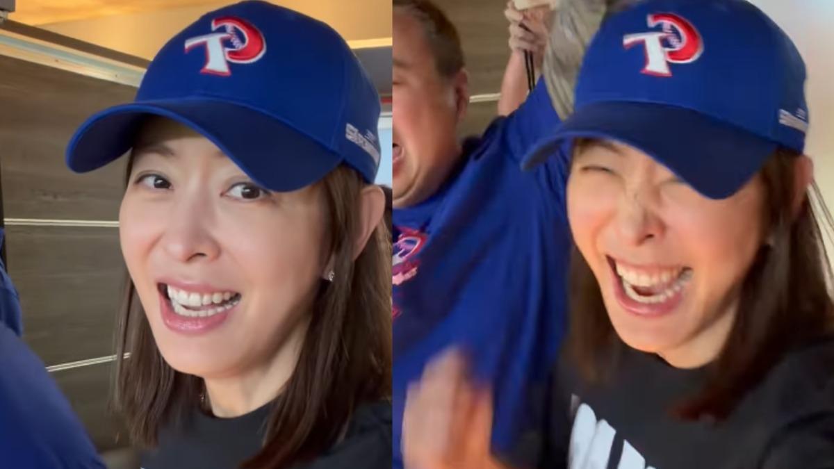 WBC/賈永婕哭了!見證台灣14分血洗捷克 激動與球迷擊掌:明天繼續