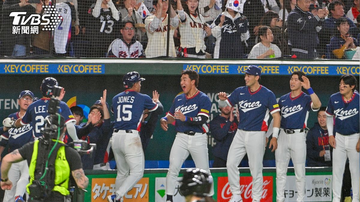 南韓隊在第1局就拿下3分。(圖/胡瑞麒攝)