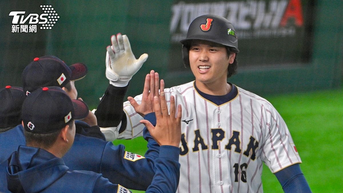 大谷翔平本場比賽敲出1發全壘打。(圖/胡瑞麒攝)