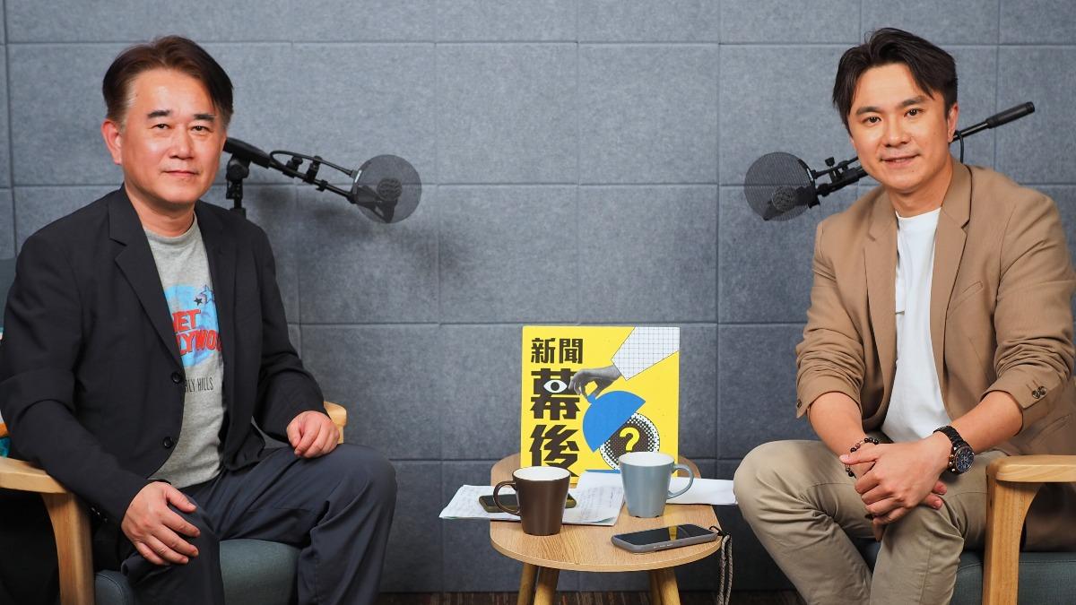 藍于洺與資深體育主播陳亞理,在《新聞幕後》聊新聞的單元中剖析中華隊的機會與挑戰 (圖/《新聞幕後》提供 )