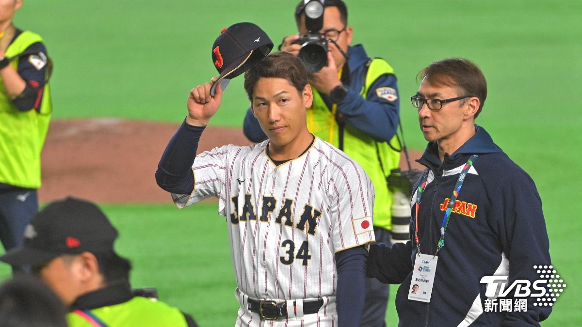 日澳之戰,吉田正尚轟出逆轉2分砲,成為單場MVP。(圖/胡瑞麒攝)