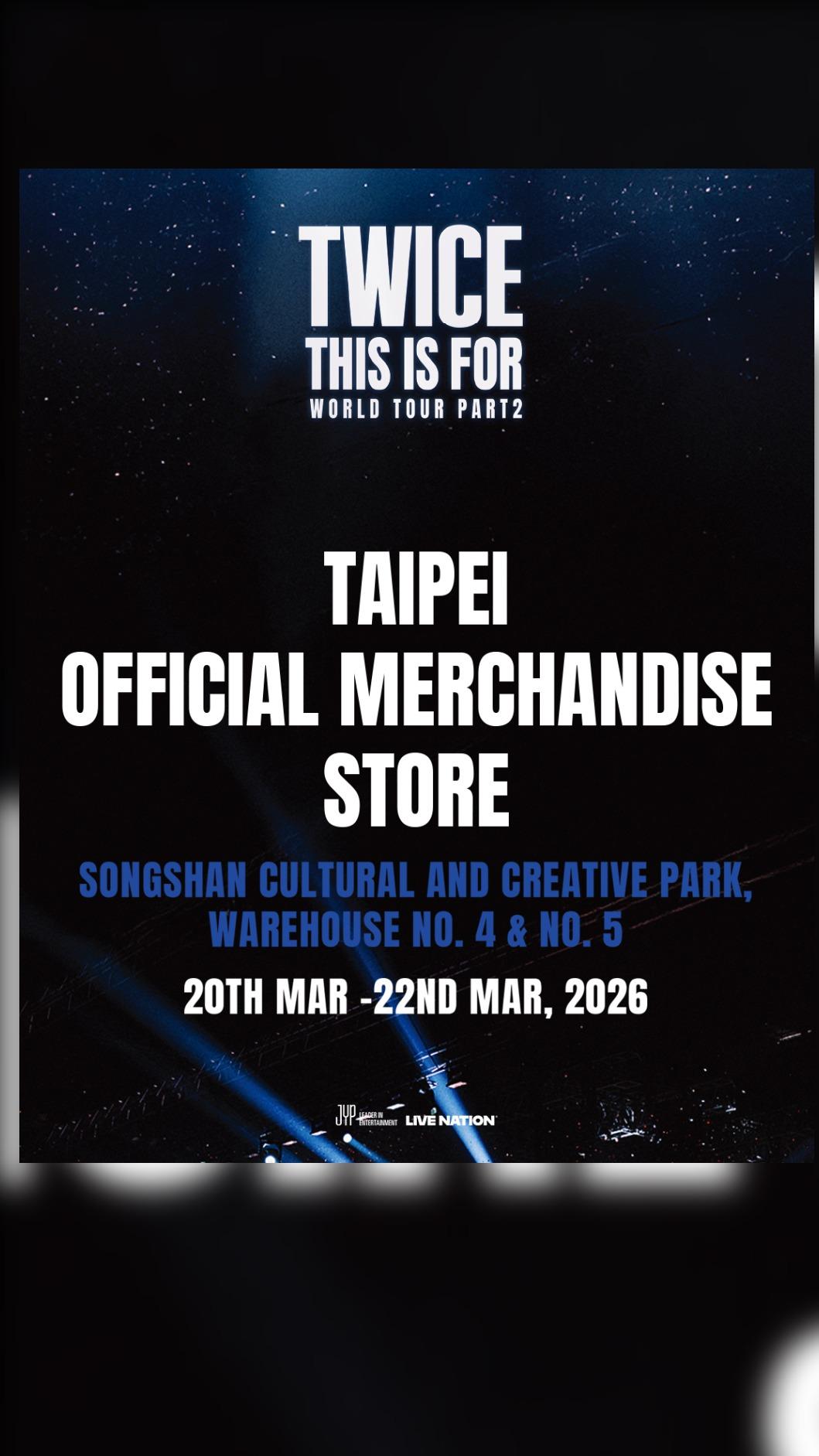 TWICE官方周邊店主視覺。(圖/Live Nation Taiwan提供)