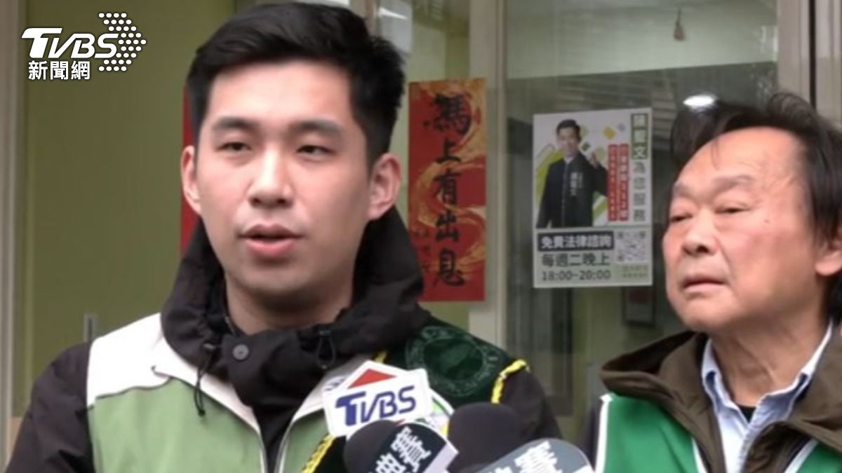 民進黨大安文山議員參選人陳聖文。(圖/TVBS)