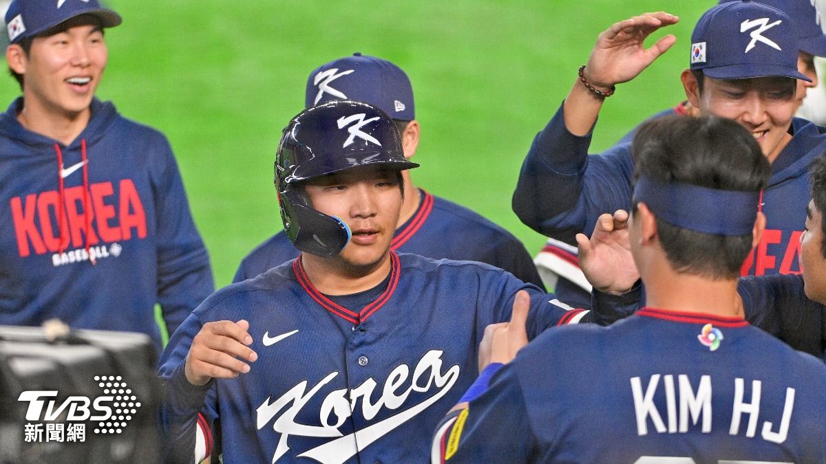 文保景本場比賽繳出5打數3安打、4分打點的「猛打賞」表現，是南韓能晉級的最大功臣。（圖／胡瑞麒攝）