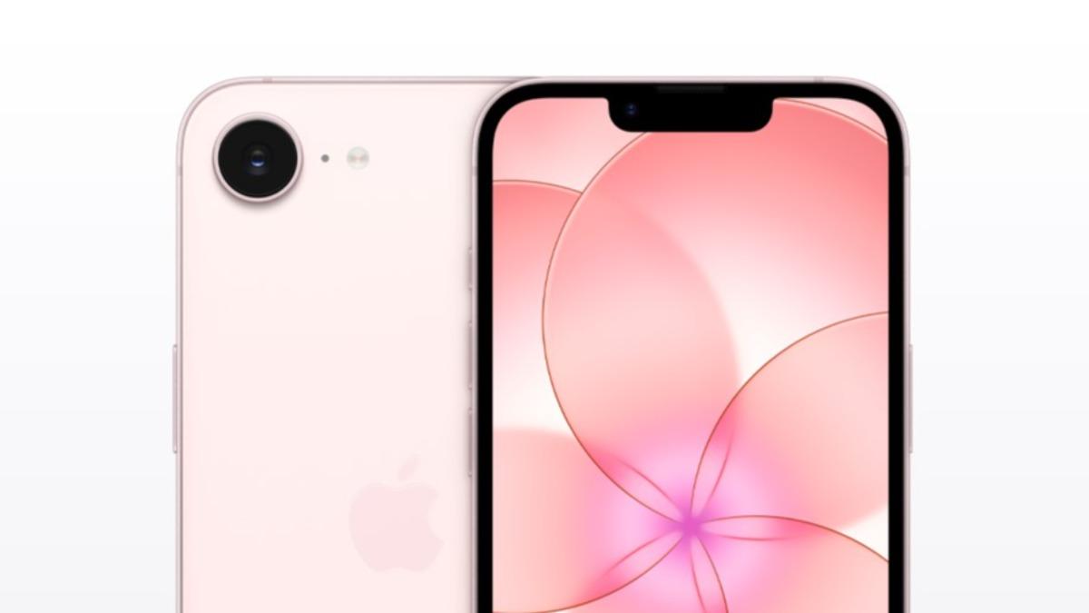 淺粉紅色iPhone 17e。 (圖/翻攝自Apple官網)