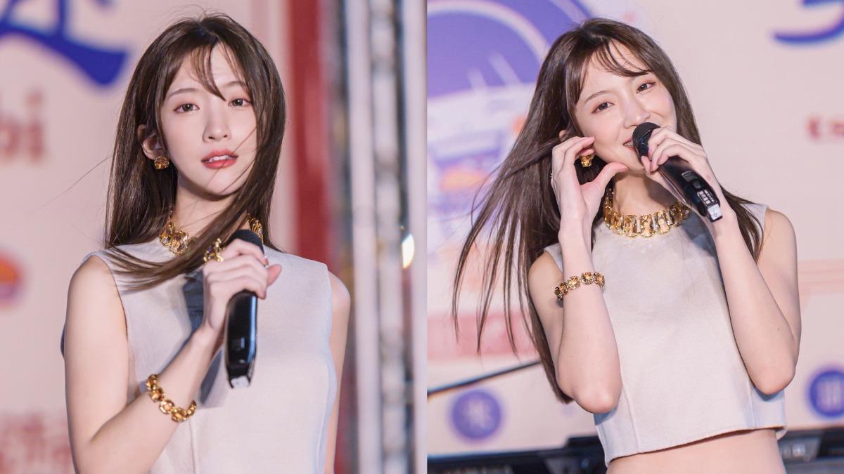 晶麟一個月收到約30場尾牙演出邀請。(圖／經紀人提供）