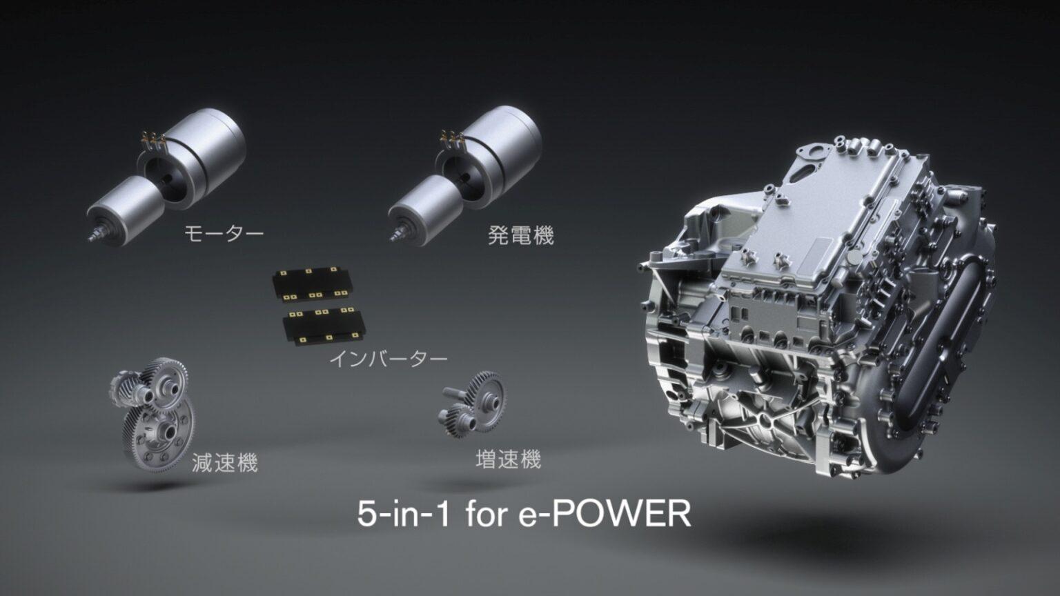 第3代e-Power動力系統將馬達、發電機、逆變器、減速齒輪等關鍵組件整合在一起。(圖/Nissan提供)