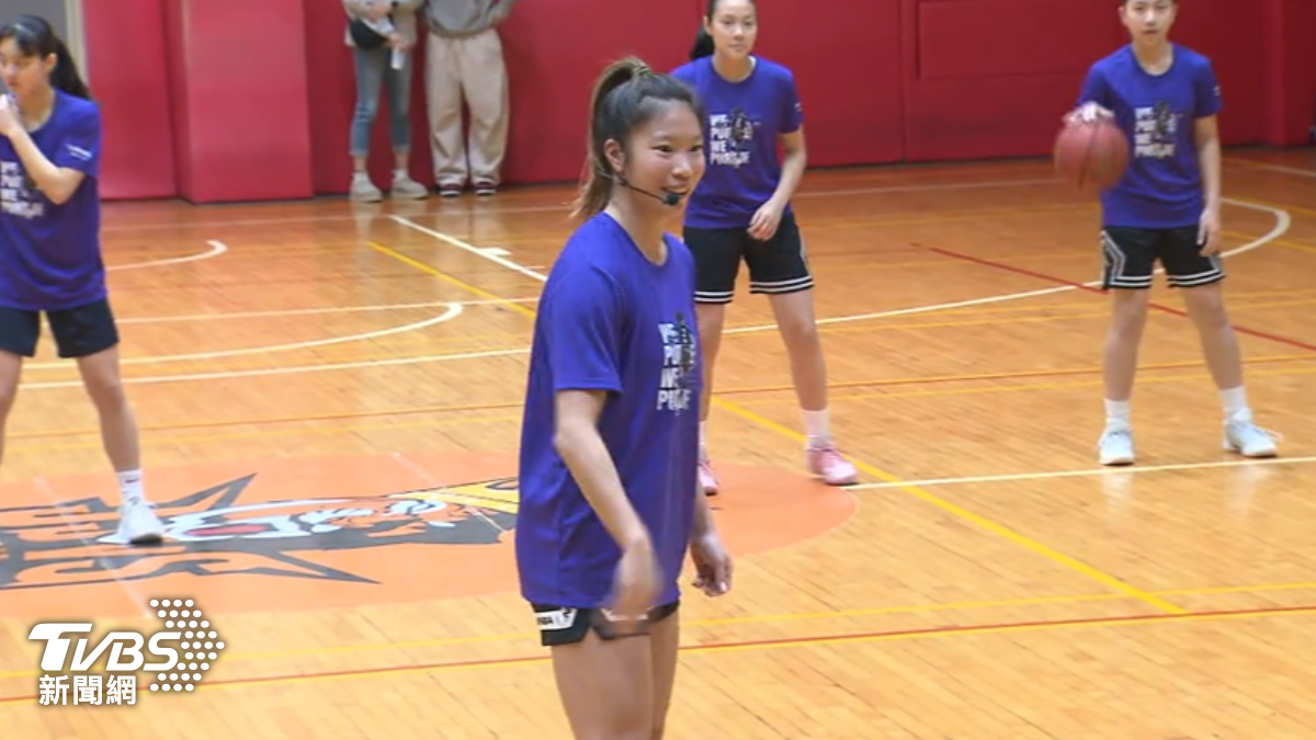 台裔女籃好手陳紫柔。(圖/TVBS)