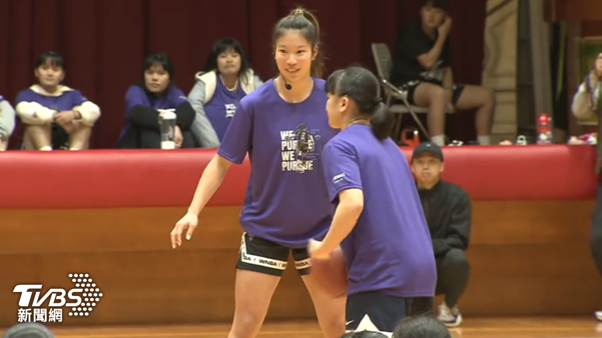 台裔女籃好手陳紫柔。(圖/TVBS)