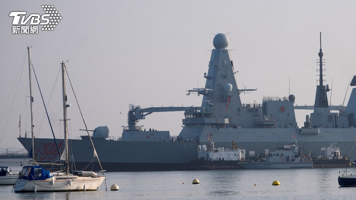 英國向東地中海派遣的45型（Type 45）防空驅逐艦「龍號」（HMS Dragon），近日將從英國啟航。（圖／達志影像路透社）