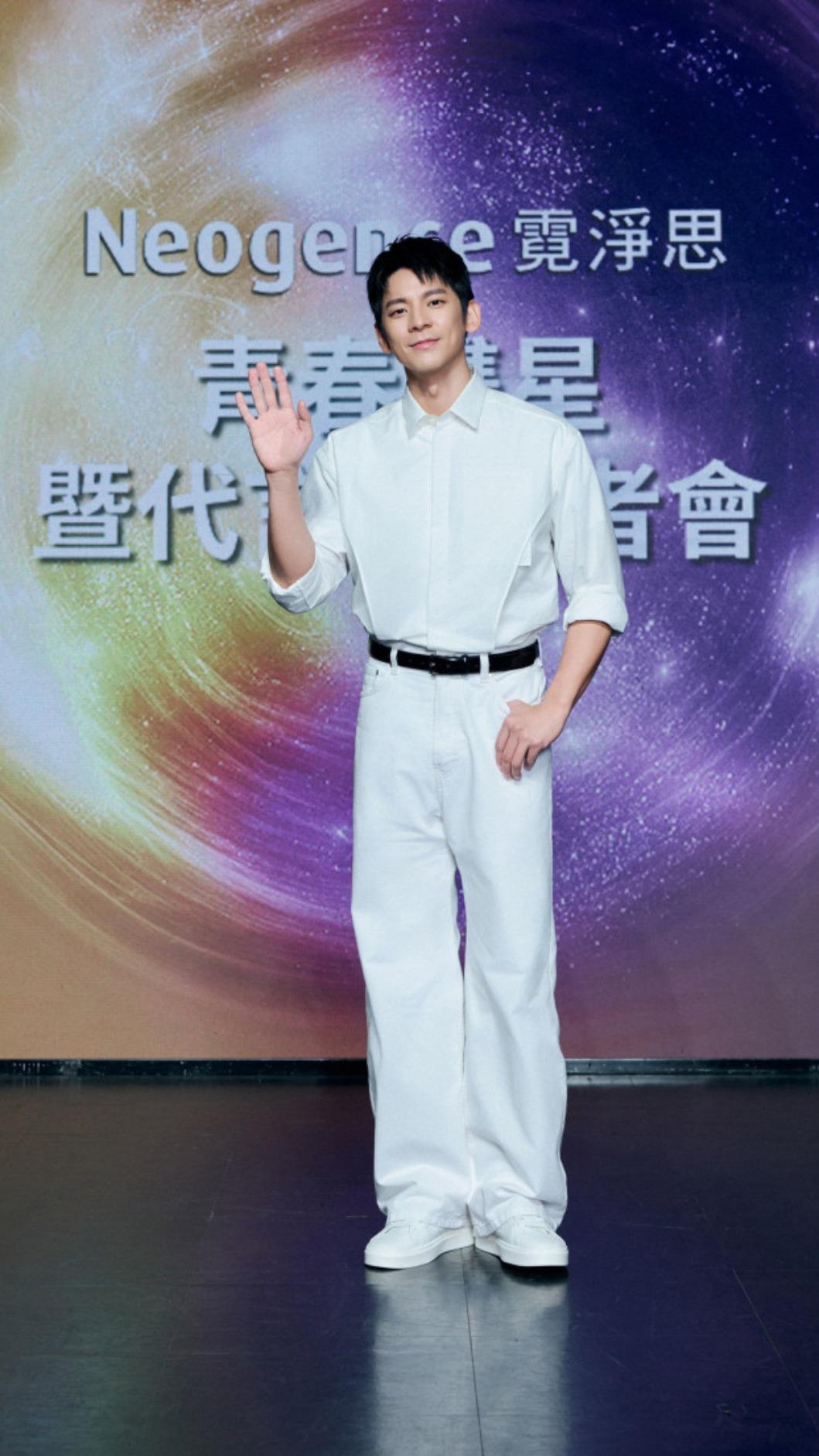 林柏宏強勢回歸,續任品牌第二年保養品年度代言人。(圖/霓淨思提供)