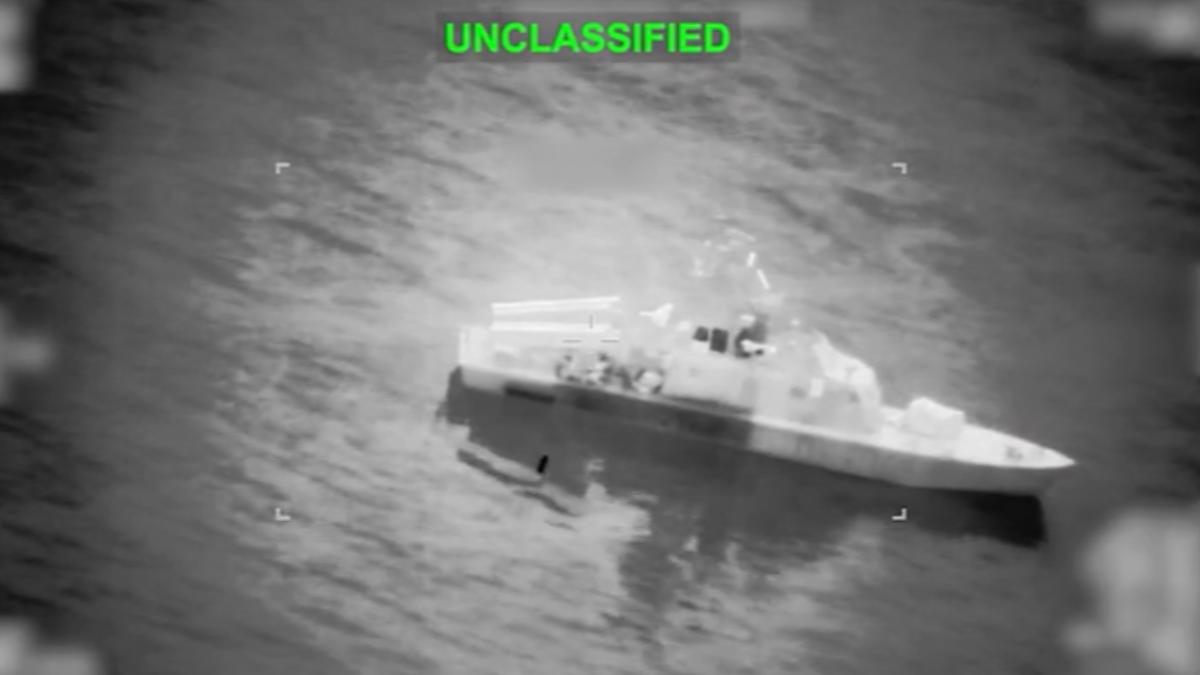 美軍宣布打擊16艘伊朗布雷艦、1艘蘇萊曼尼級匿蹤軍艦,川普警告「軍事後果」(圖/翻攝美軍中央司令部X)