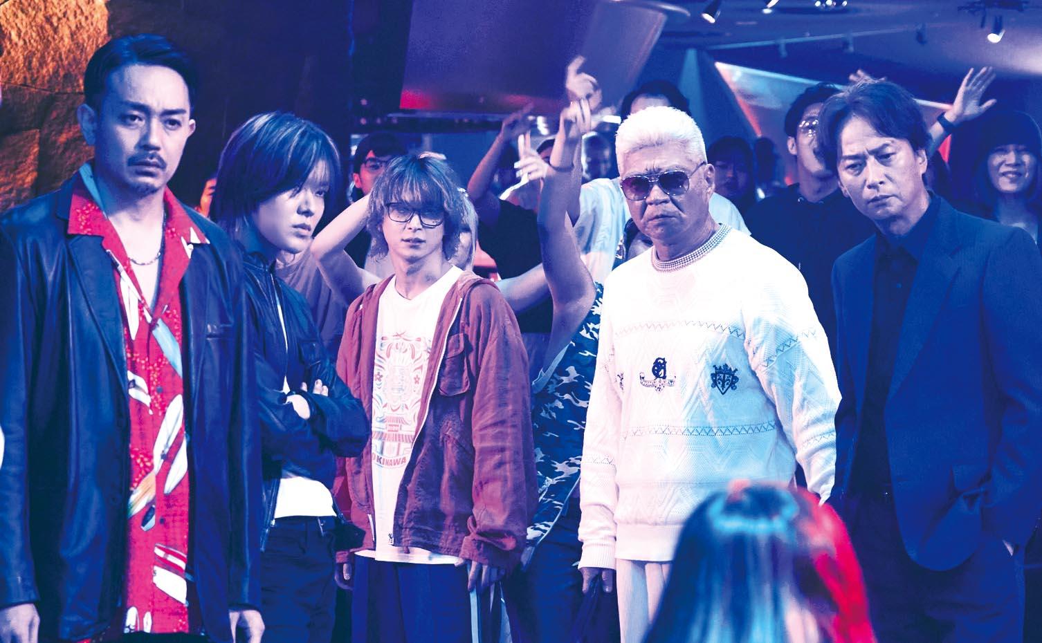 舞蹈團體「舞林殺手」左起為青柳翔、中本悠太、佐久間大介、小澤仁志、椎名桔平。(圖/天馬行空提供)