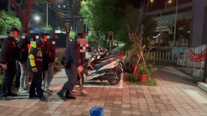 警方在短時間內展開查緝，成功將林姓、潘姓、陳姓等4名涉案男子帶回偵訊。（圖／TVBS）
