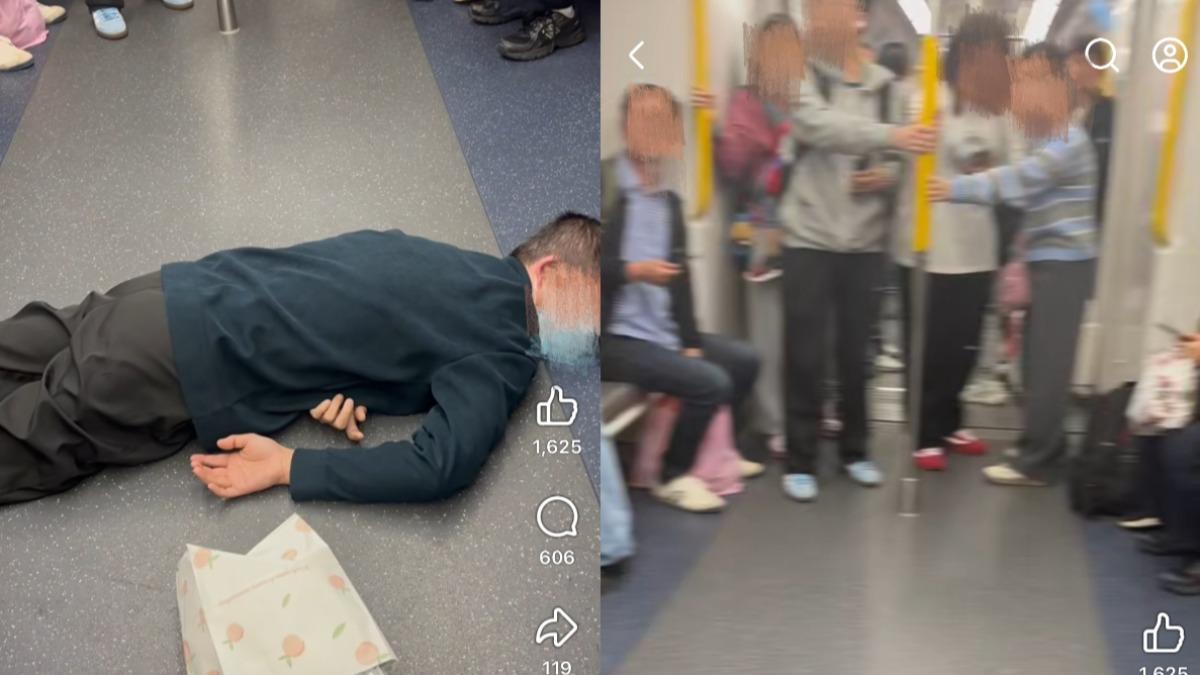 港鐵車廂老伯突暈倒在地!乘客圍觀被轟冷血 正反兩派掀論戰