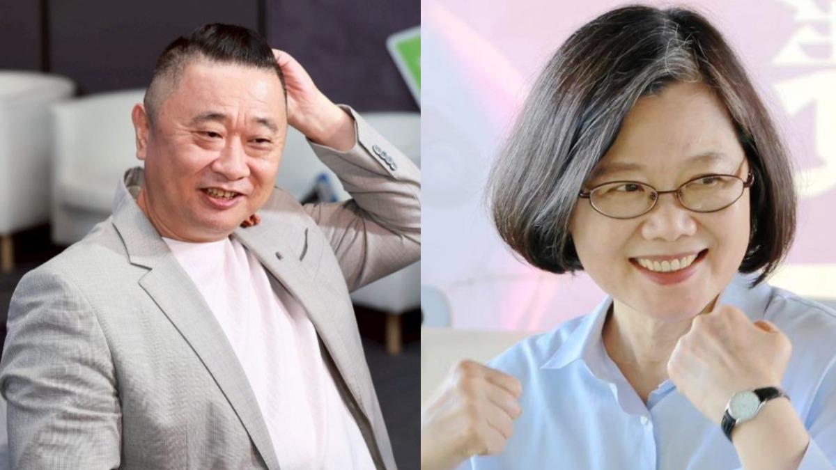 賈永婕推薦邰智源和蔡英文其一擔任中職會長。(圖/TVBS資料照、蔡英文臉書)