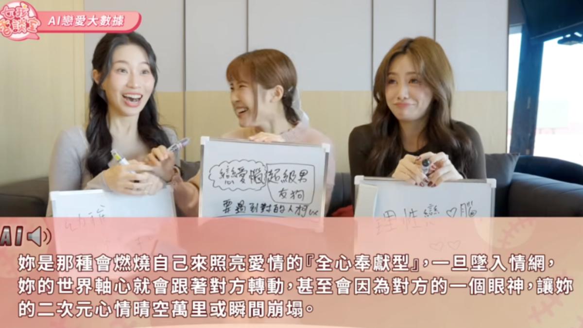 沈珈妤(中)有二次元傾向。(圖/樂天桃猿提供)