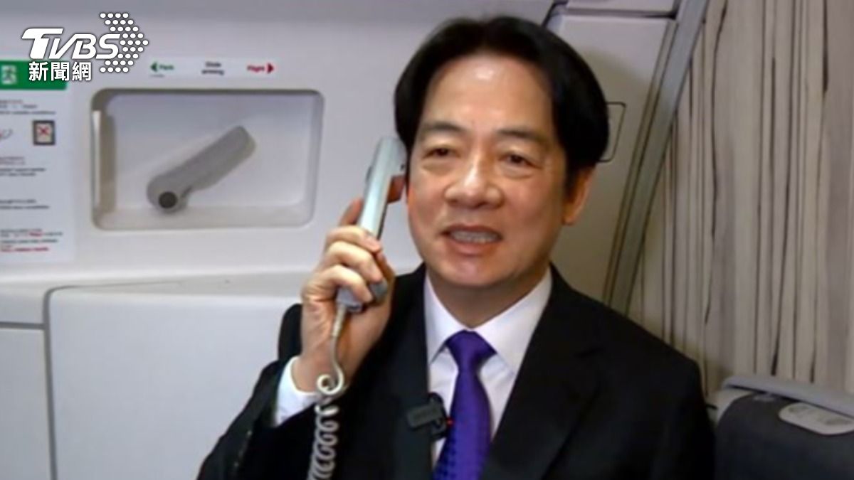 賴總統2024年上任後首次出訪。(圖/TVBS)