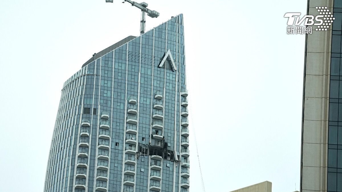 杜拜豪華公寓遭伊朗無人機攻擊（圖／達志影像美聯社）