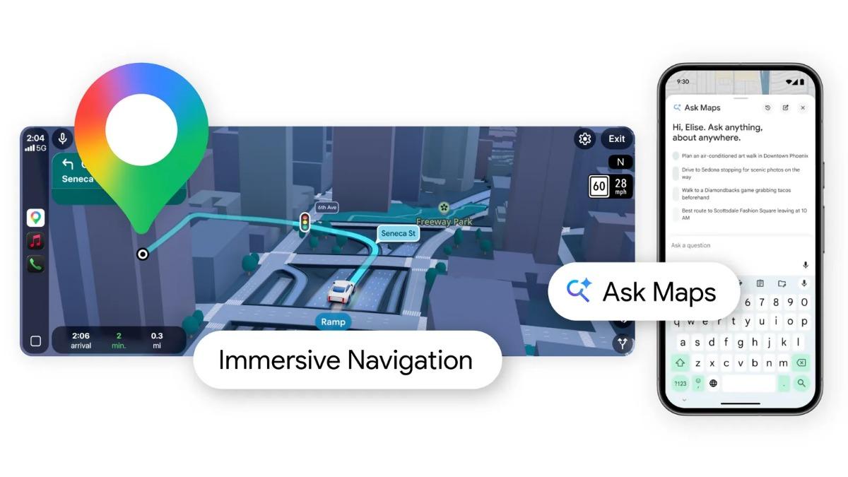 Google地圖大升級!「Ask Maps」導入Gemini 聊天規劃行程排路線