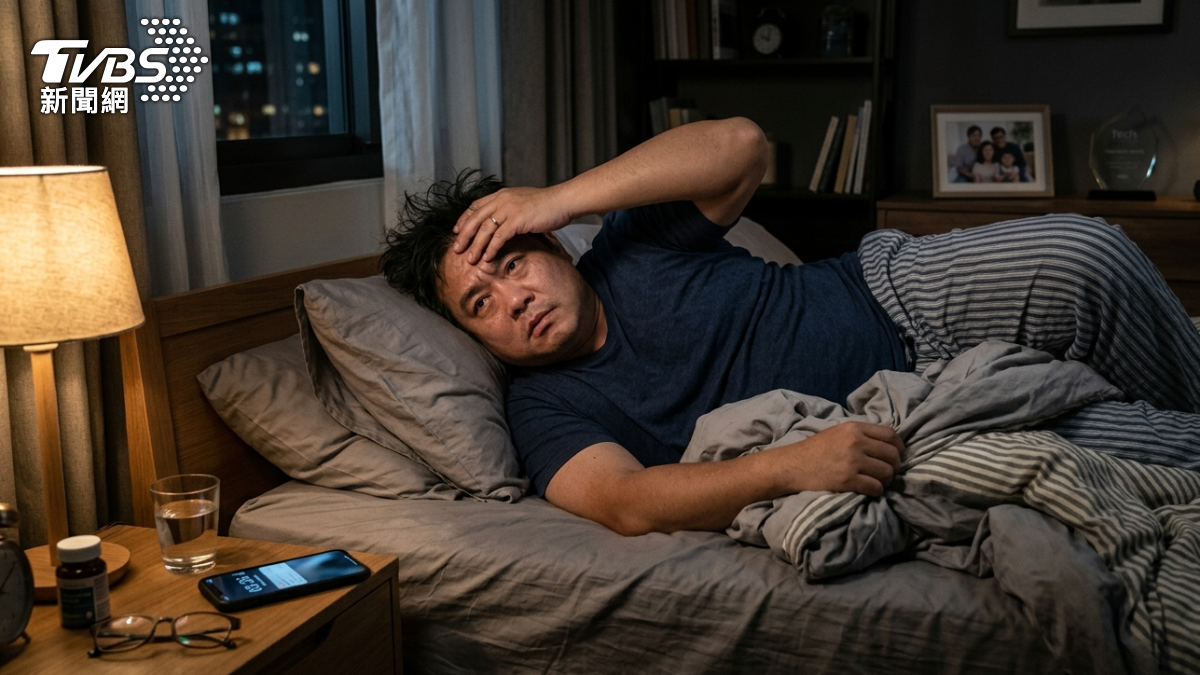 一名科技業主管長期壓力大失眠，半年竟胖12公斤，還落入糖尿病前期。（AI生成示意圖、非當事人／Gemini）